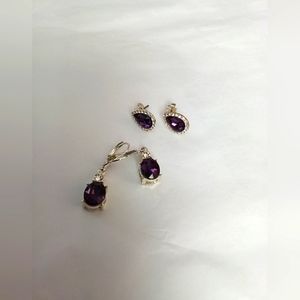 Purple Earrings